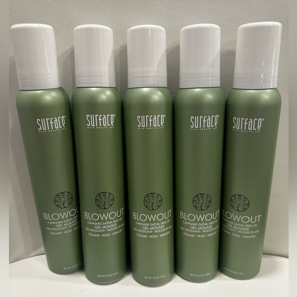 5 Brand New cans of Surface Gel Mousse
